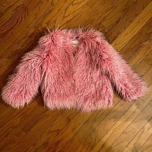 Hatley Girls Mongolian Faux Fur coat jacket